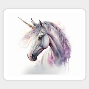 Unicorn Watercolour Painting Sticker